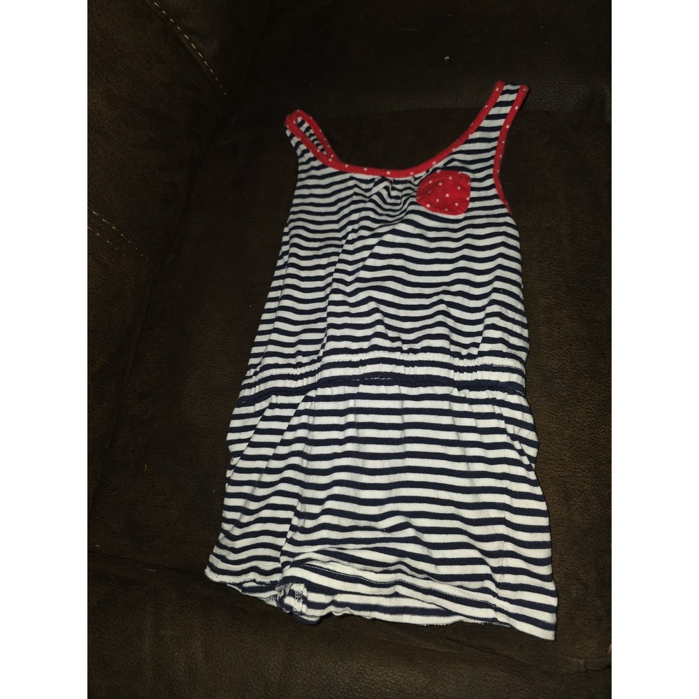 Gymboree 4th of july romper red stars white and blue stripes size 8